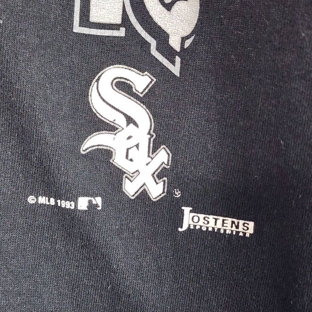 Vintage Jostens Sportswear MLB 1993 Chicago WHITE SOX Short Sleeve Top Men's L - Picture 4 of 13